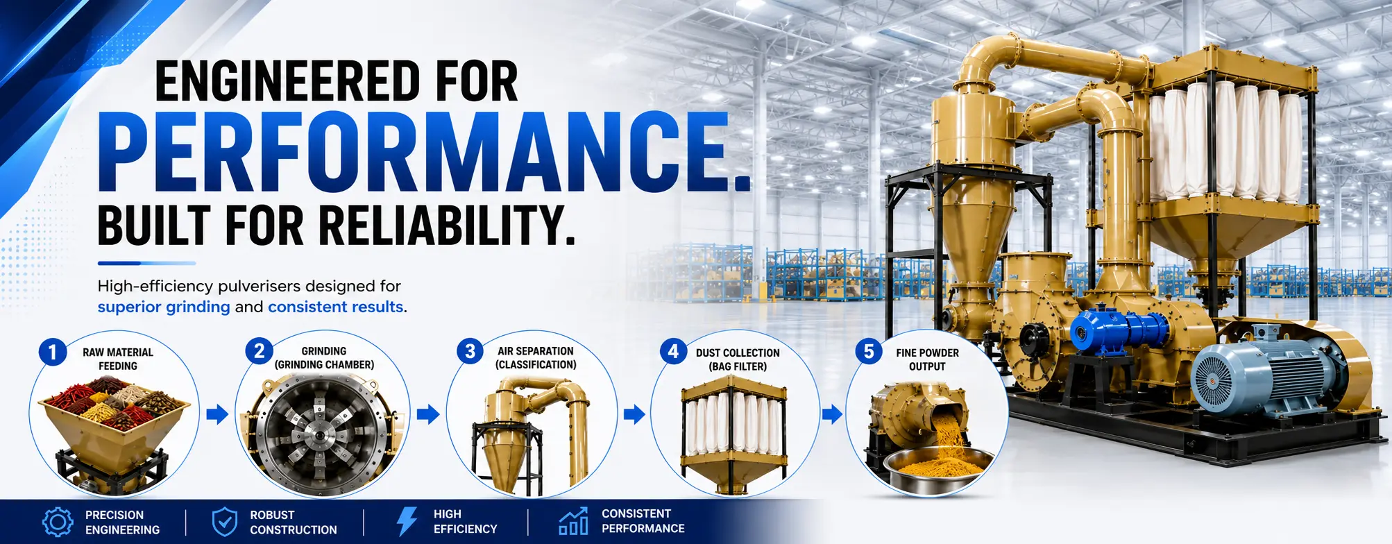 Industrial Pulverizers and Mills